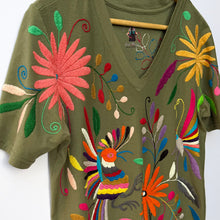Load image into Gallery viewer, Otomí Embroidered Tee-L