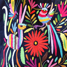 Load image into Gallery viewer, Otomí Embroidered Denim Tote