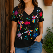 Load image into Gallery viewer, Otomi Embroidered T-shirt-L