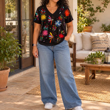 Load image into Gallery viewer, Otomi Embroidered Tee-XL