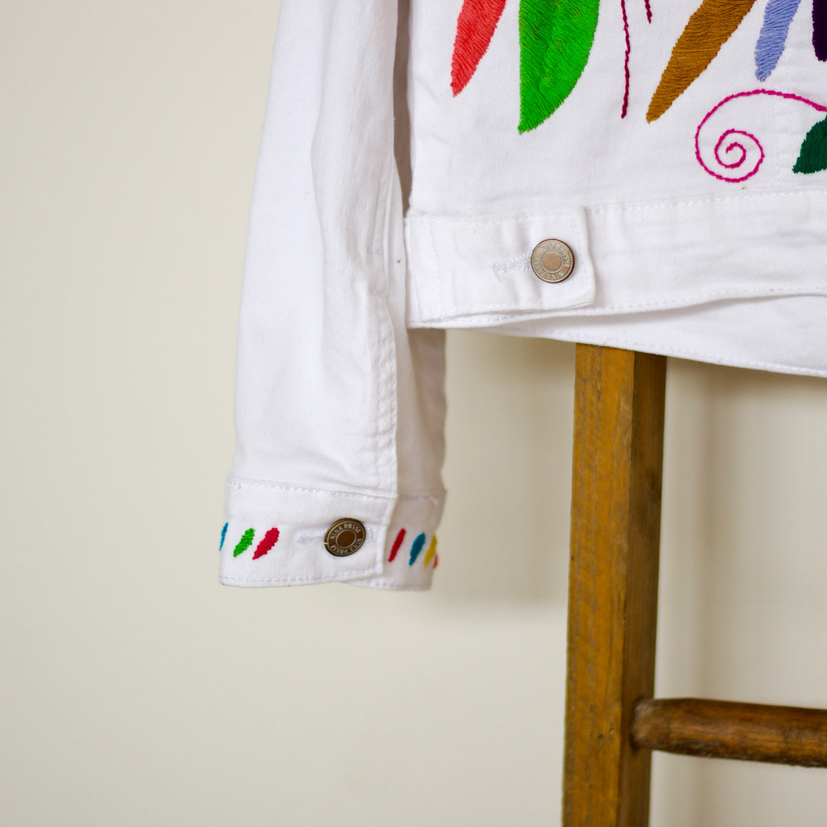 ジャケット・アウター Cord Embroidery Detail Denim Jacket Cord Embroidery Detail Denim Jacket - navy – OBLIGE