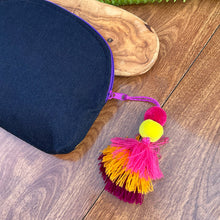 Load image into Gallery viewer, Otomi Denim Cosmetic Bag