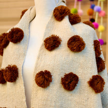 Load image into Gallery viewer, Pompom Wool Shawl