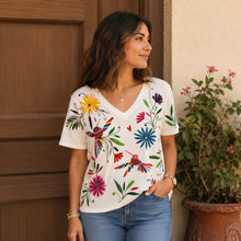 Load image into Gallery viewer, Otomí Embroidered Tee-L