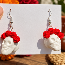 Load image into Gallery viewer, Calaveras & Rosas Earrings