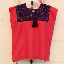 Load image into Gallery viewer, Red Huipil-Blouse