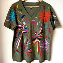 Load image into Gallery viewer, Otomí Embroidered Tee-XL