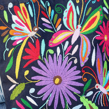 Load image into Gallery viewer, Otomí Embroidered Denim Tote