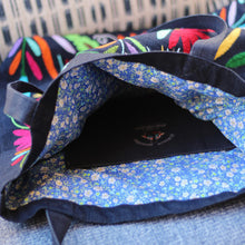 Load image into Gallery viewer, Otomí Embroidered Denim Tote