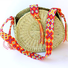 Load image into Gallery viewer, Straw Palm Circle bag