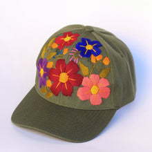 Load image into Gallery viewer, Hand Embroidered Floral Cap