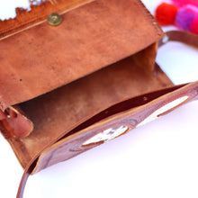 Load image into Gallery viewer, Leather Butterfly Fringe Crossbody Bag