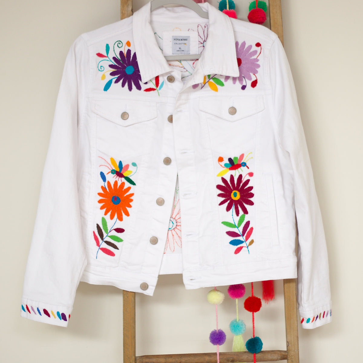 ジャケット・アウター Cord Embroidery Detail Denim Jacket 8a19a0512fc9b87968aca3056b393b