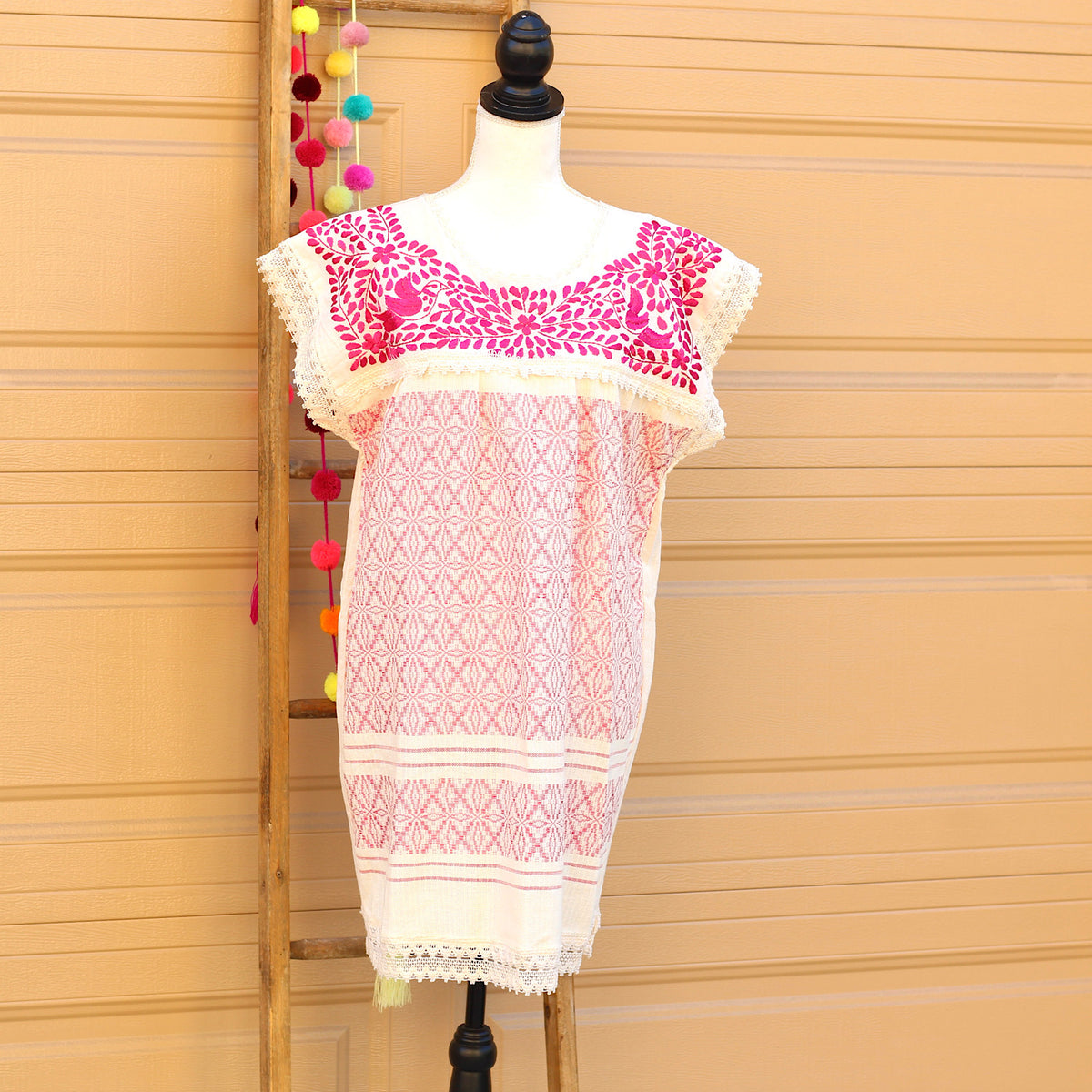 mexican pink dress Traditional Chiapas de Corzo - Adult Adult sizes available upon request Karime Dress