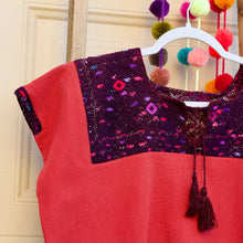 Load image into Gallery viewer, Huipil-Blouse-Terracota