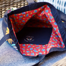 Load image into Gallery viewer, Otomí Embroidered Denim Tote