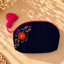 Load image into Gallery viewer, Otomi Denim Cosmetic Bag