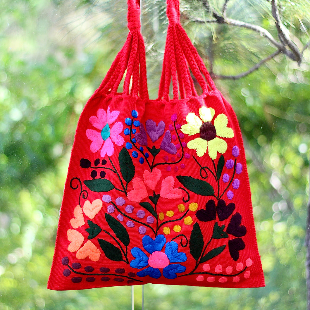 Handwoven Flower Tote