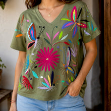 Load image into Gallery viewer, Otomí Embroidered Tee-XL