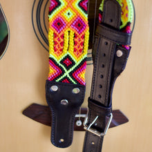 Load image into Gallery viewer, Leather Guitar-Woven Strap