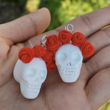 Load image into Gallery viewer, Calaveras & Rosas Earrings