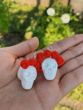 Load image into Gallery viewer, Calaveras & Rosas Earrings