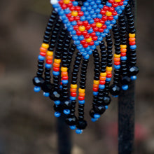 Load image into Gallery viewer, Angelica Huichol Earrings-blue