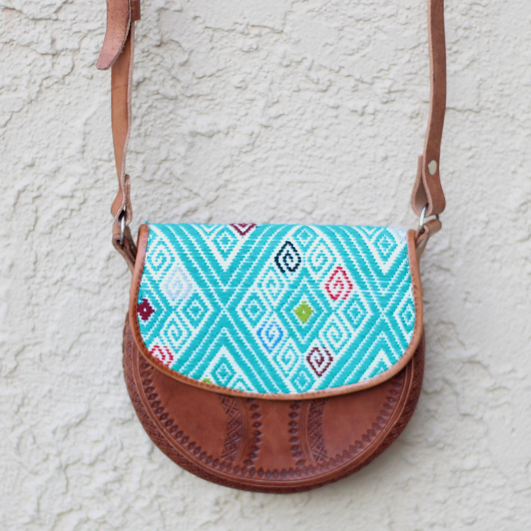 Leather-embroidered  Bag