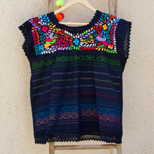 Load image into Gallery viewer, Paloma  Huipil Top-Black

