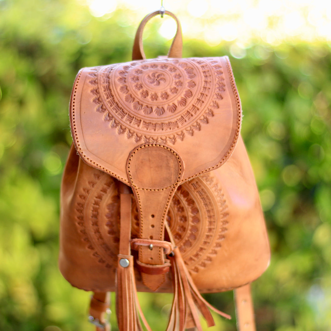 Chiapas Leather backpack