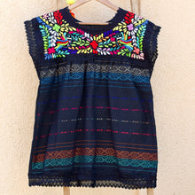 Load image into Gallery viewer, Paloma  Huipil Top-Black
