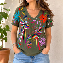 Load image into Gallery viewer, Otomí Embroidered Tee-XL
