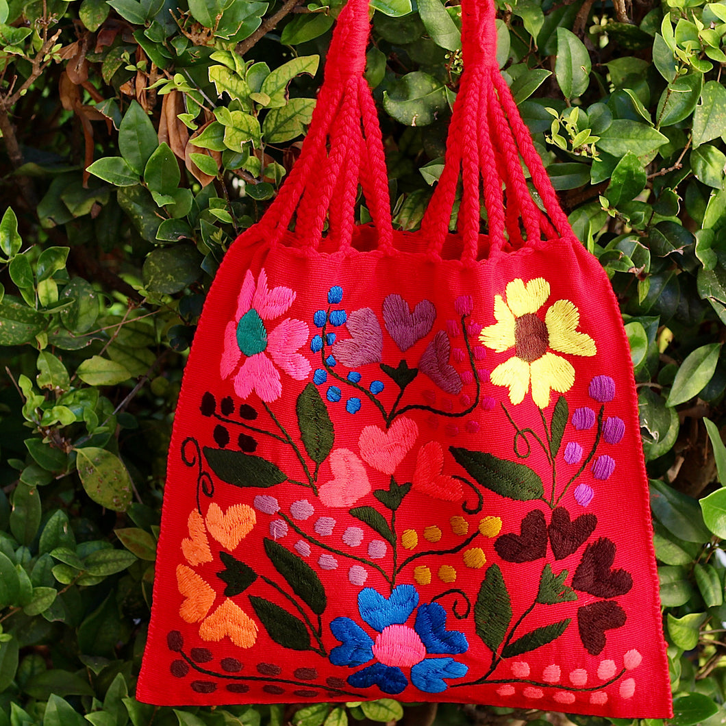 Handwoven Flower Tote