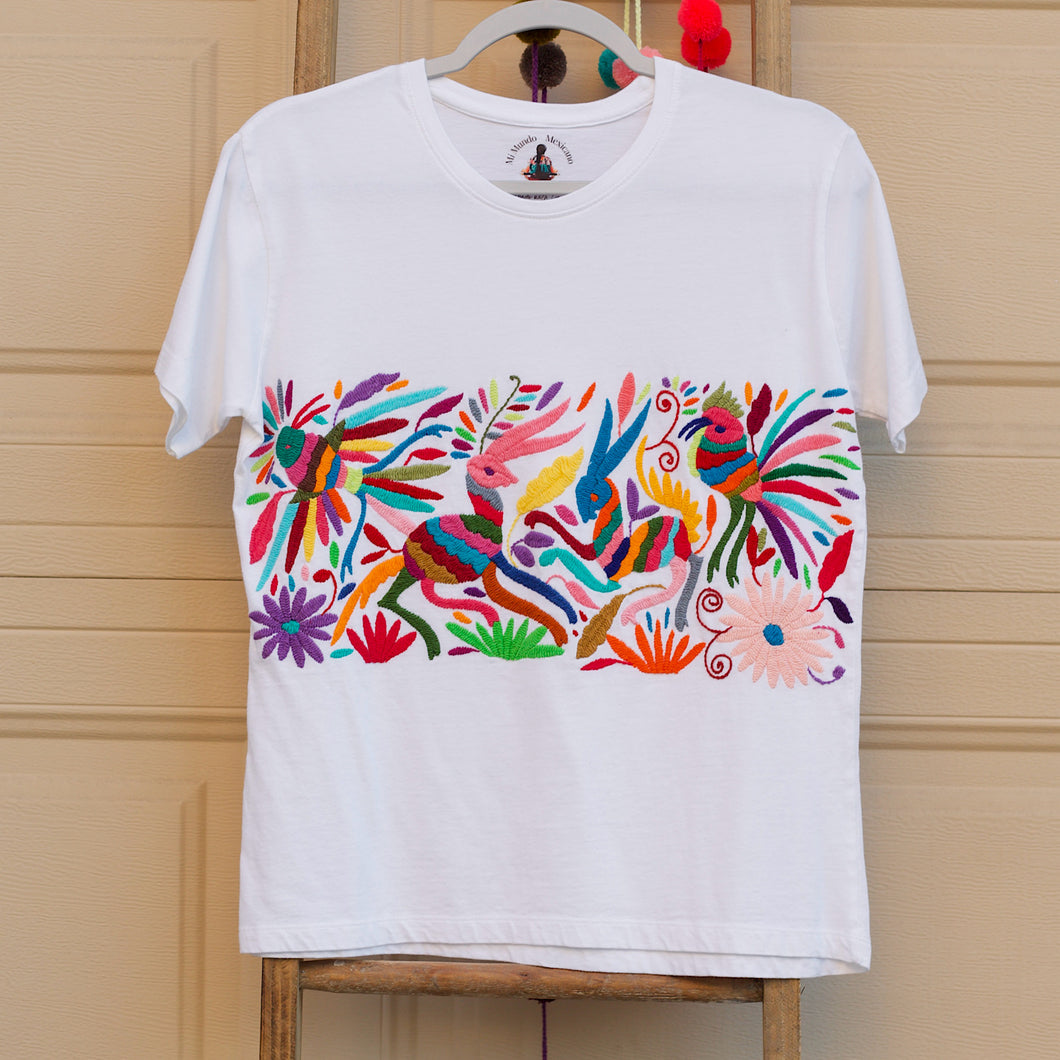 Otomi Embroidered T-shirt-M