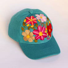 Load image into Gallery viewer, Hand Embroidered Floral Cap
