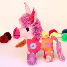 Load image into Gallery viewer, Handmade Embroidered Felt Donkey plush
