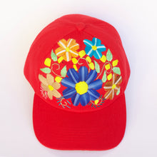 Load image into Gallery viewer, Hand Embroidered Floral Cap

