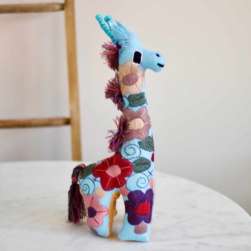 Giraffe Felt-Embroidered Toy