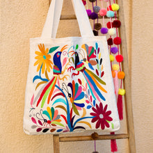 Load image into Gallery viewer, Otomi Embroidered multicolor Tote/Bag
