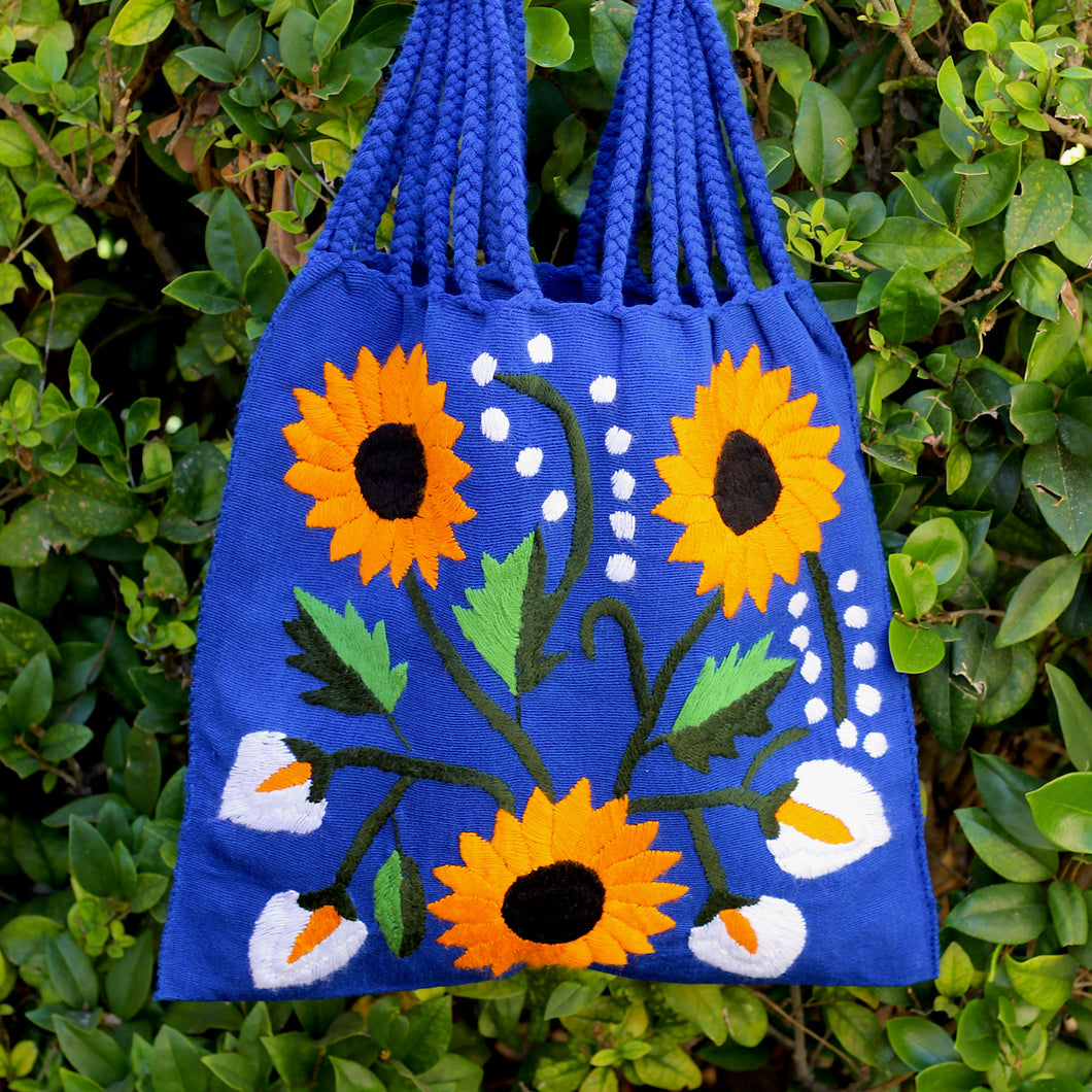 Handwoven Flower Tote