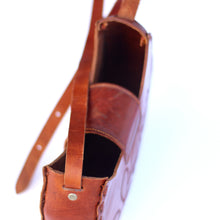 Load image into Gallery viewer, Leather Crossbody Bag – Floral Mexican Artisan Purse
