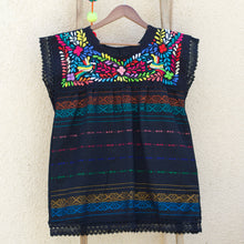 Load image into Gallery viewer, Paloma  Huipil Top-Black
