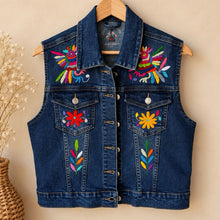 Load image into Gallery viewer, Otomi Denim Vest-L
