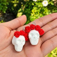 Load image into Gallery viewer, Calaveras &amp; Rosas Earrings

