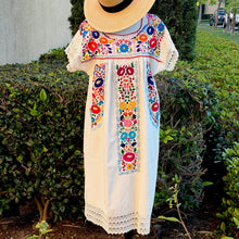 Load image into Gallery viewer, Hand Embroidered Floral Dress – Oaxaca
