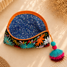 Load image into Gallery viewer, Otomi Denim Cosmetic Bag
