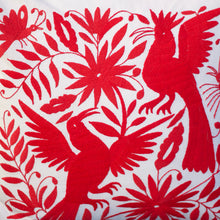 Load image into Gallery viewer, Otomi Embroidered Pillow Cover-Red
