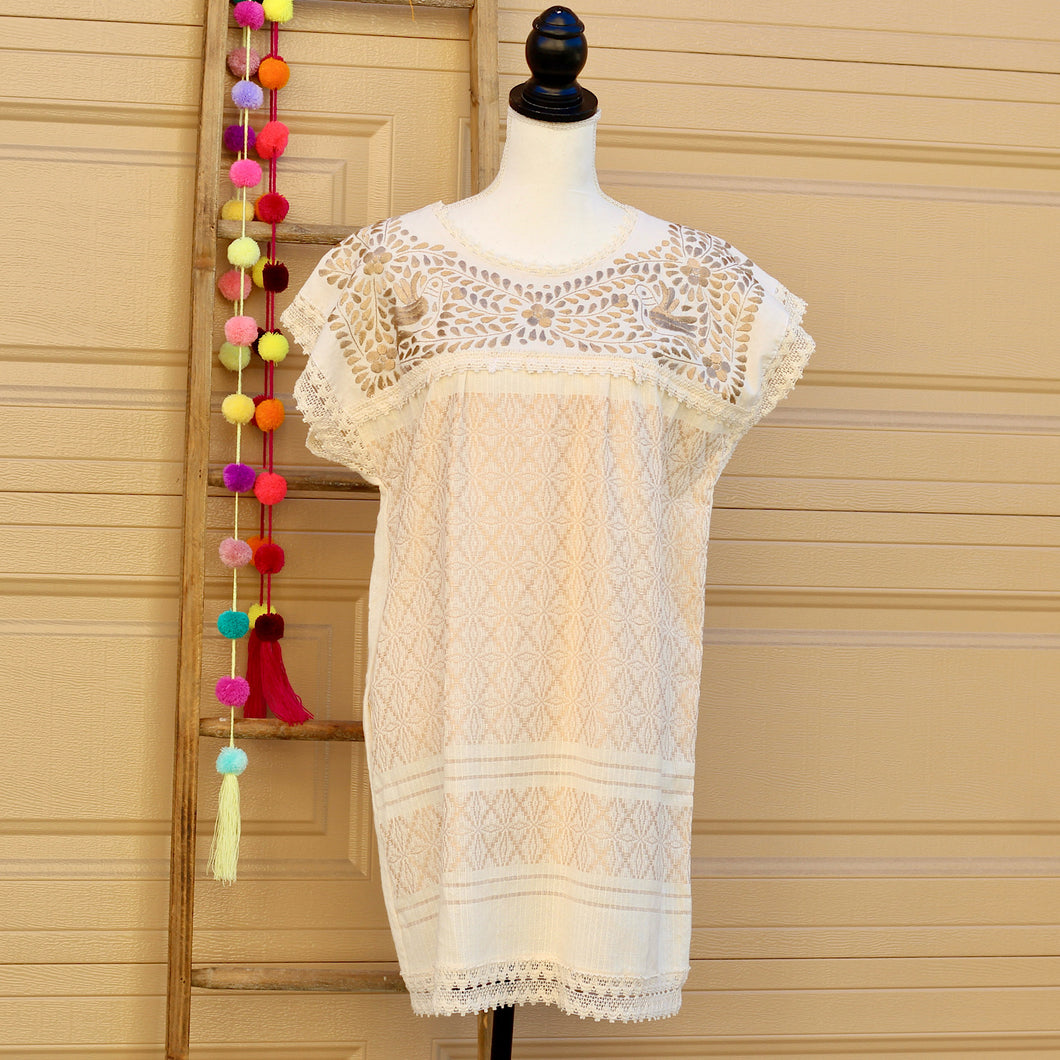 Paloma Dress-Tan