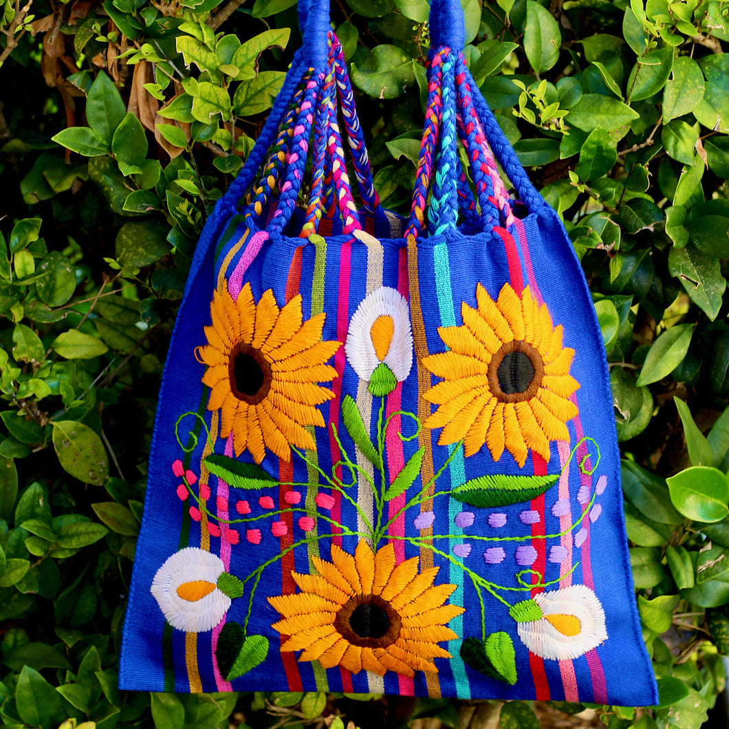 Handwoven Flower Tote