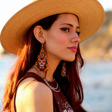 Load image into Gallery viewer, Huichol–Wixárika Calavera Earrings
